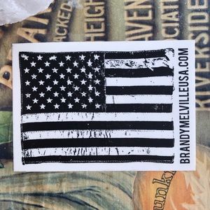 Blk American Flag 🏴 Brandy Melville Sticker